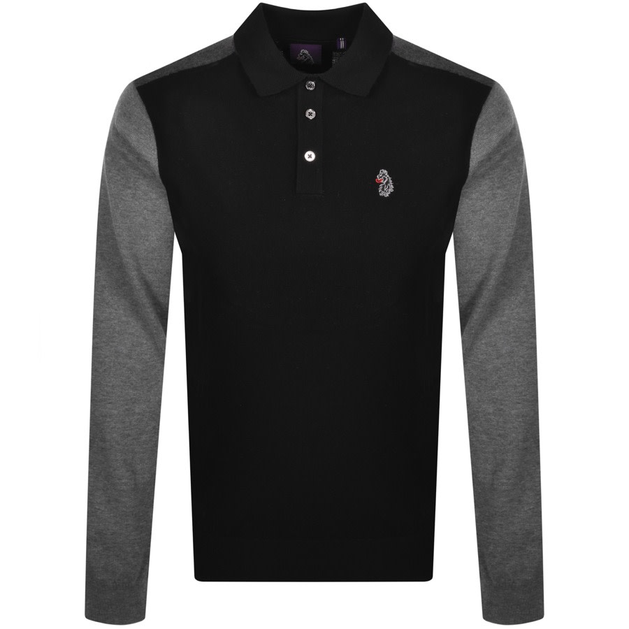 Alternative Image for ProductLuke 1977 Ross Polo Knit Jumper Black1